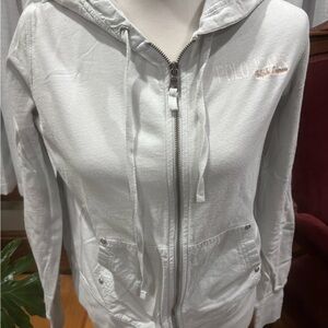 Polo Light Blue Zip-Up Hoodie